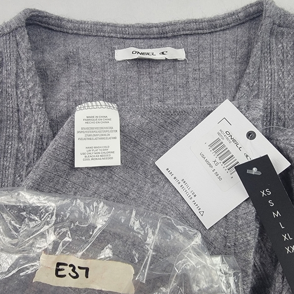 NWT O'Neill cable knit long sleeve soft wrap dress fit and flare - Picture 9 of 9